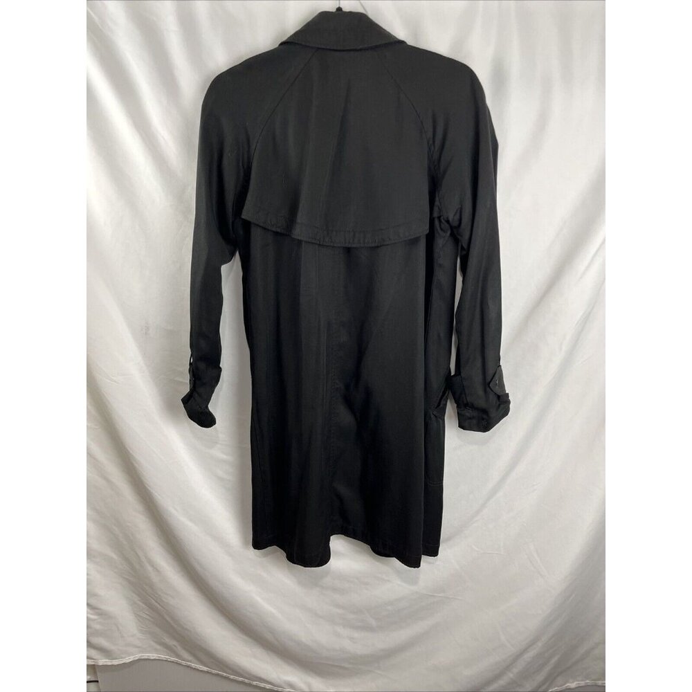 Aritzia Babaton Lawson Lyocell Open Front Ruffle Trench Womens Size XXS - Picture 11 of 15